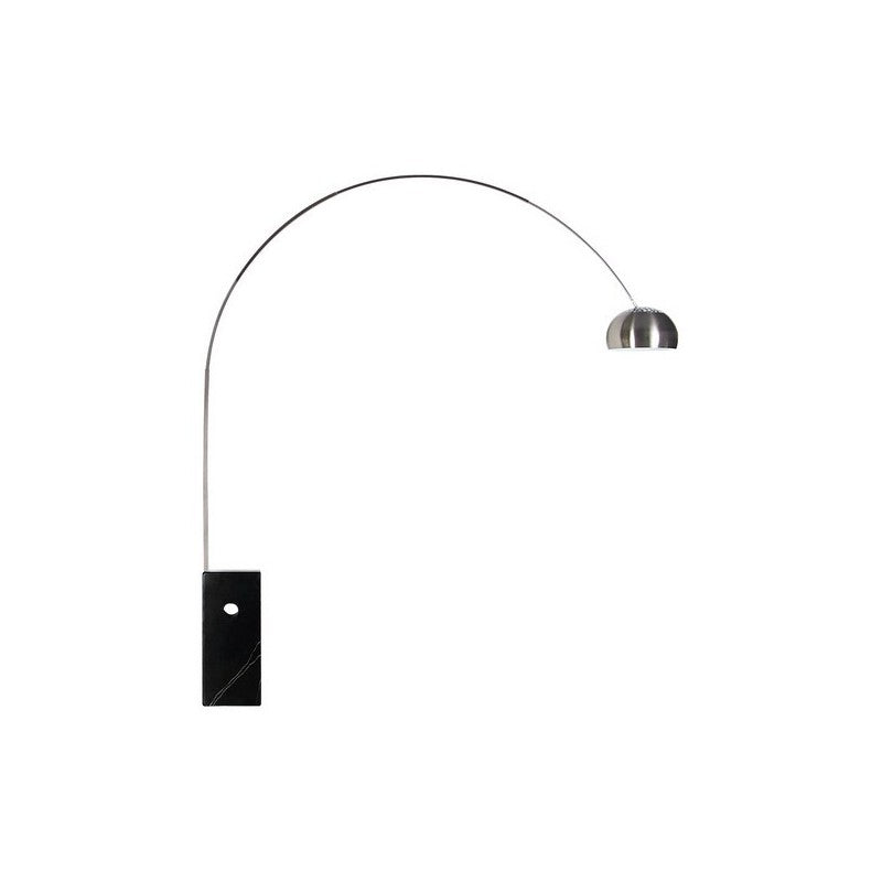 LAMPARA ARC mármol blanco o negro rectangular