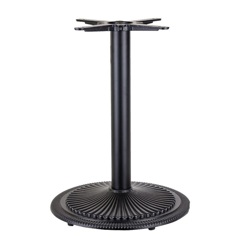 Mesa ARNO, negra, base de 72 cms y tapa de 70 cms. Color a elegir, Tableros de 70 cms: WERZALIT ALEMANIA - SAFARI BROWN 76