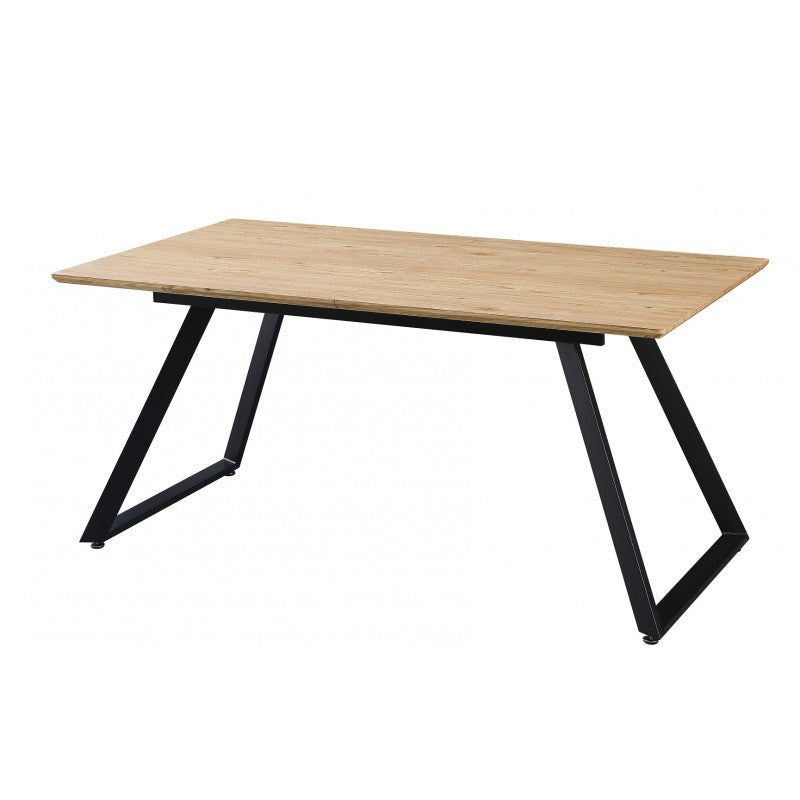 Mesa BÉRGAMO, extensible, metal, DM bilaminado,160 ~ 200x90 cms