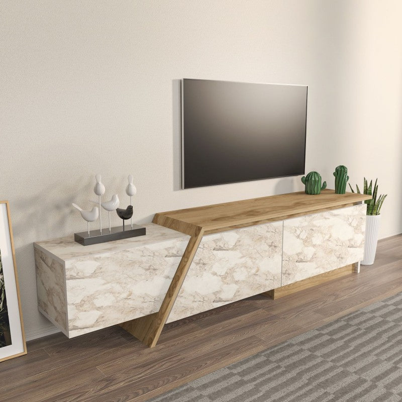 MUEBLE TV PREDENCIA+BILAMINADO EFECTO MARMOL