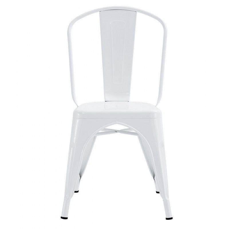 Silla TOL EK LIMITED, acero, blanca