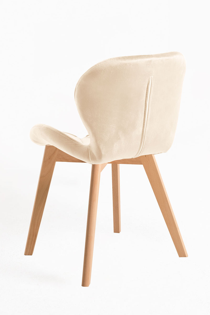 SILLA TERCIOPELO BEIG MOD.TRENDI