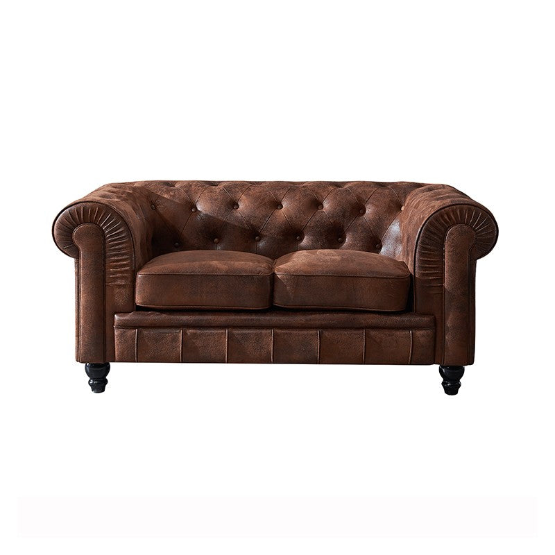 Sofá CHESTER NEW, 2 plazas, similpiel vintage
