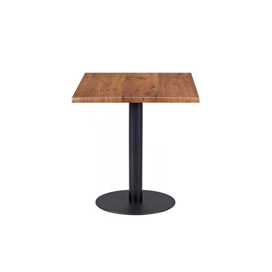 Mesa Bombay negra base de acero