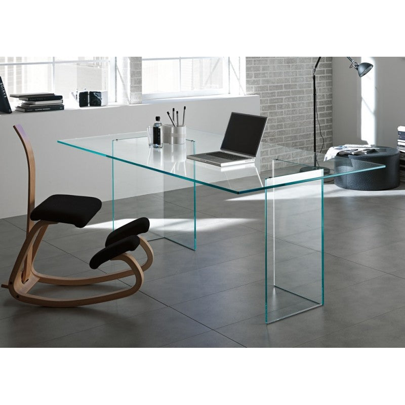 Mesa NICOLET, cristal, 200x120 cms