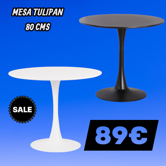 Mesa Tulipan Blanca o Negra oferta