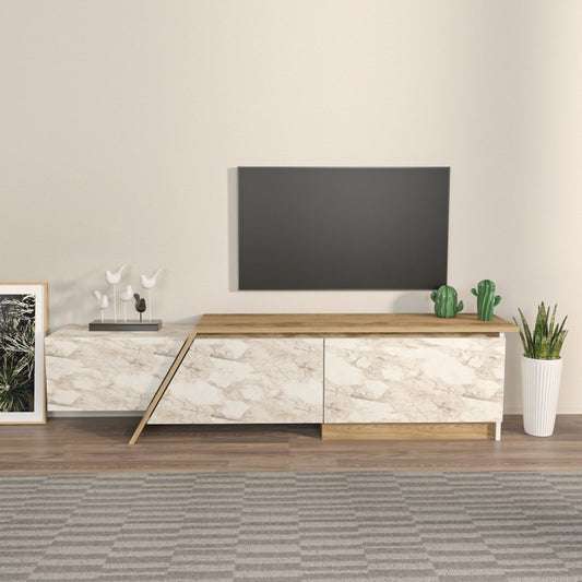 MUEBLE TV PREDENCIA+BILAMINADO EFECTO MARMOL