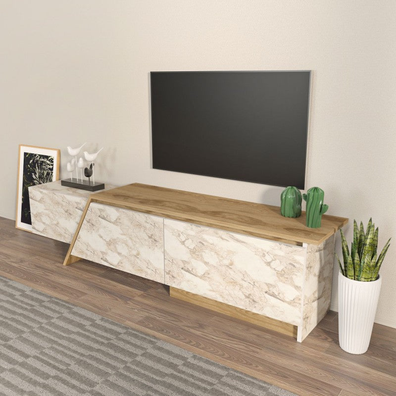 MUEBLE TV PREDENCIA+BILAMINADO EFECTO MARMOL