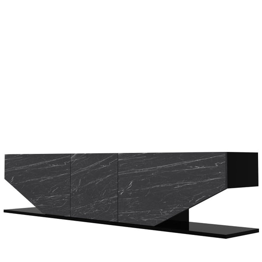 MESA DE TV MILANO 180 CMS NEGRO O BLANCO