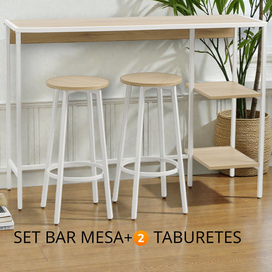 MESA BAR +2 TABURETES KALA