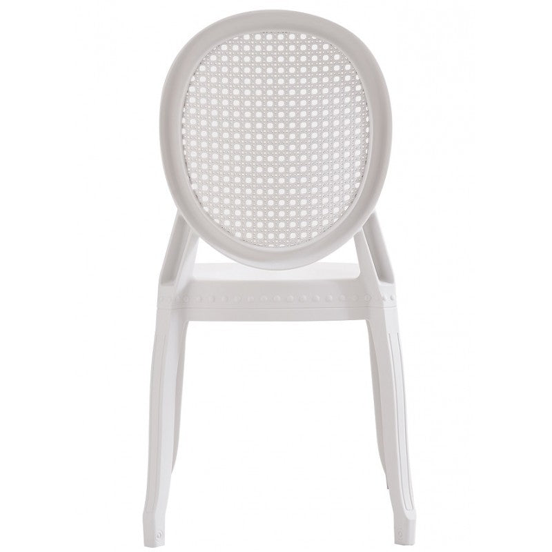 Silla CIBELES, apilable, polipropileno blanco