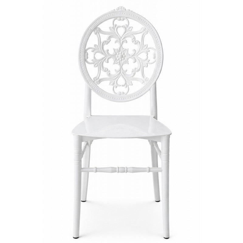 Silla JOSEFINA, apilable, polipropileno blanco