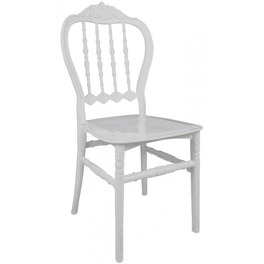 Silla LIRA, apilable, polipropileno blanco