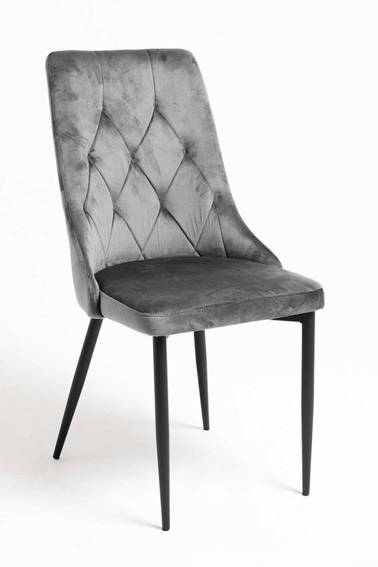 SILLA DESIGN MAS TERCIOPELO GRIS O VERDE