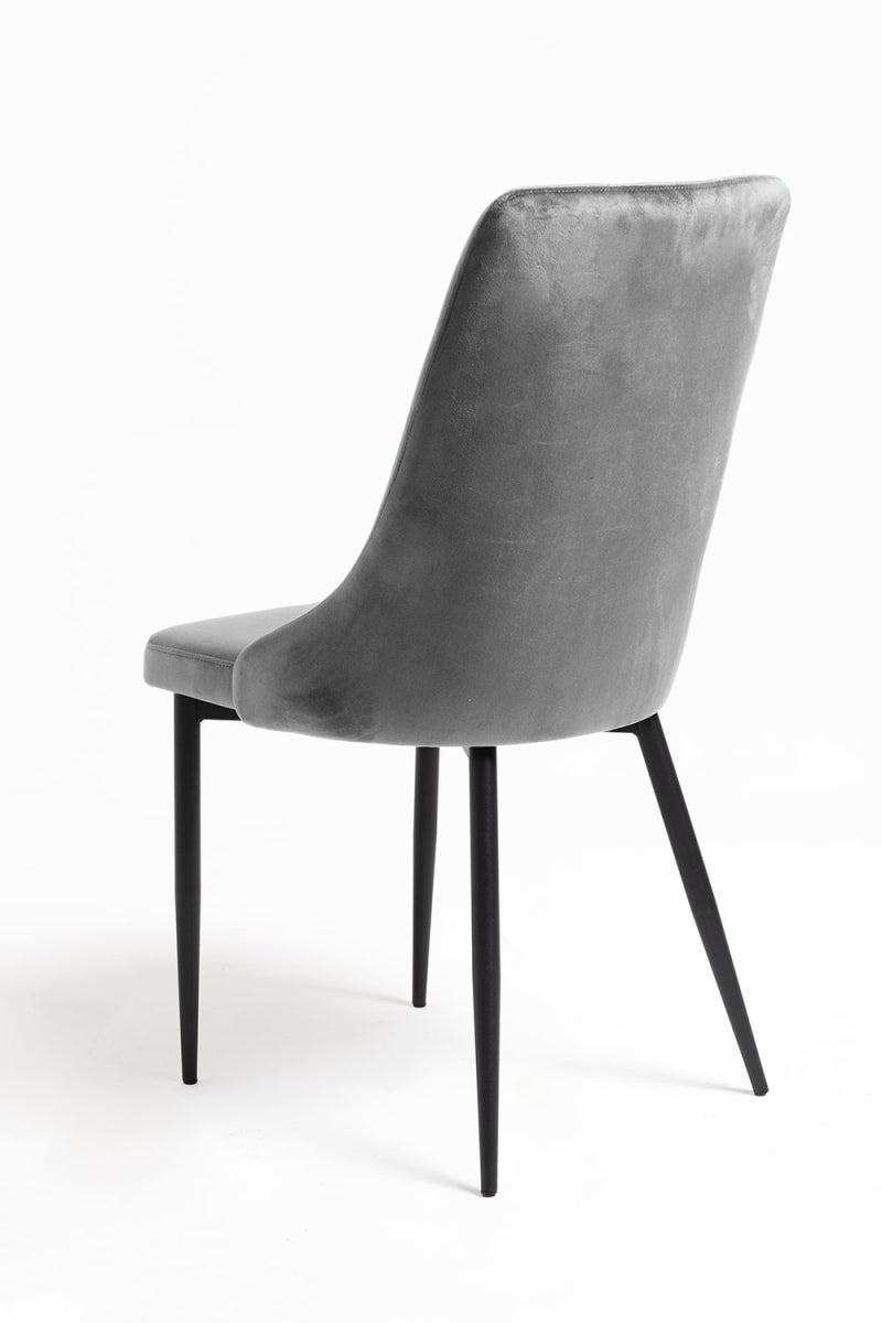 SILLA DESIGN MAS TERCIOPELO GRIS O VERDE