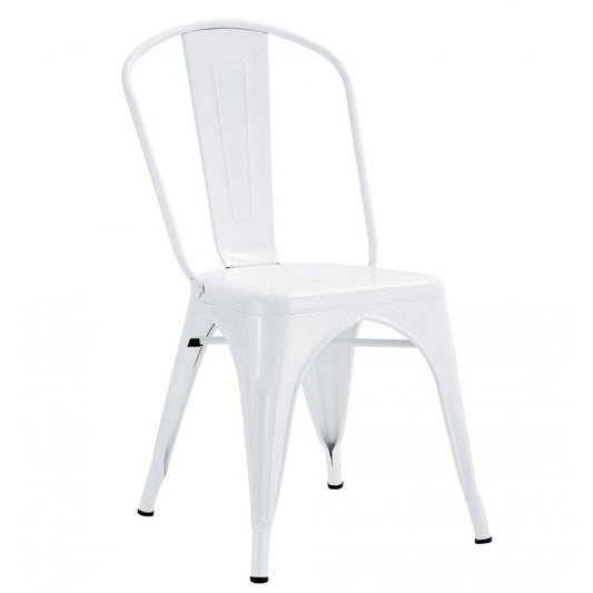 Silla TOL EK LIMITED, acero, blanca