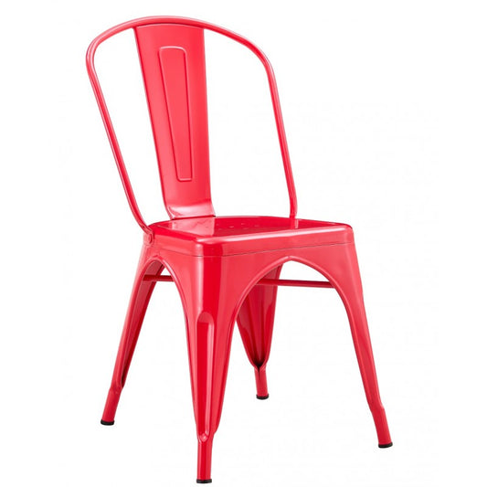 Silla TOL EK LIMITED, acero, rojo