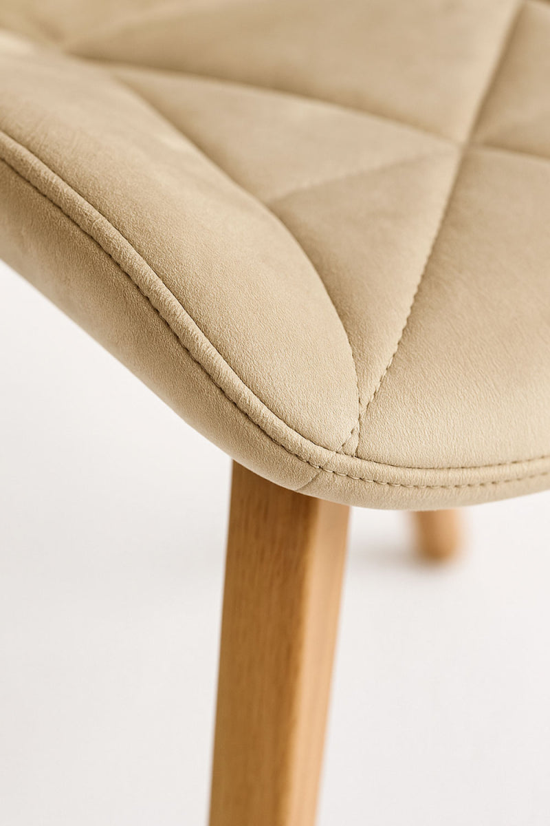 SILLA TERCIOPELO BEIG MOD.TRENDI