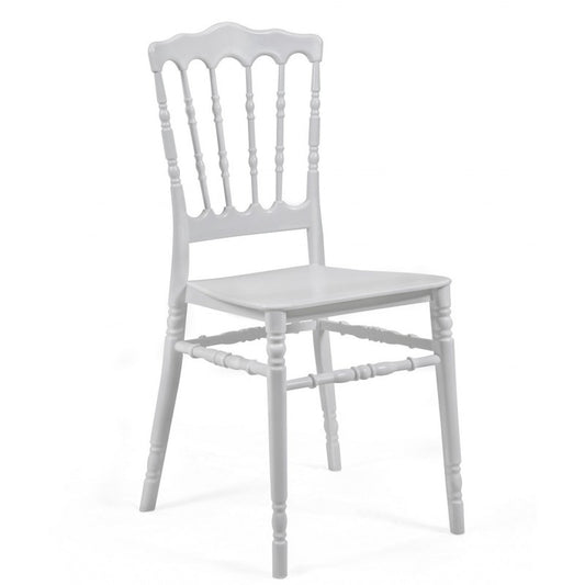 Silla WEDDING, apilable, polipropileno blanco