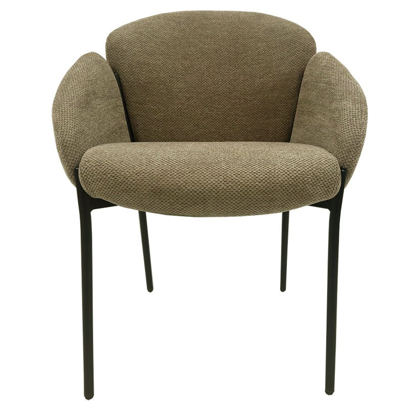 SILLON GIORGIA TAPIZADO CHENILLA VERDE O BEIG