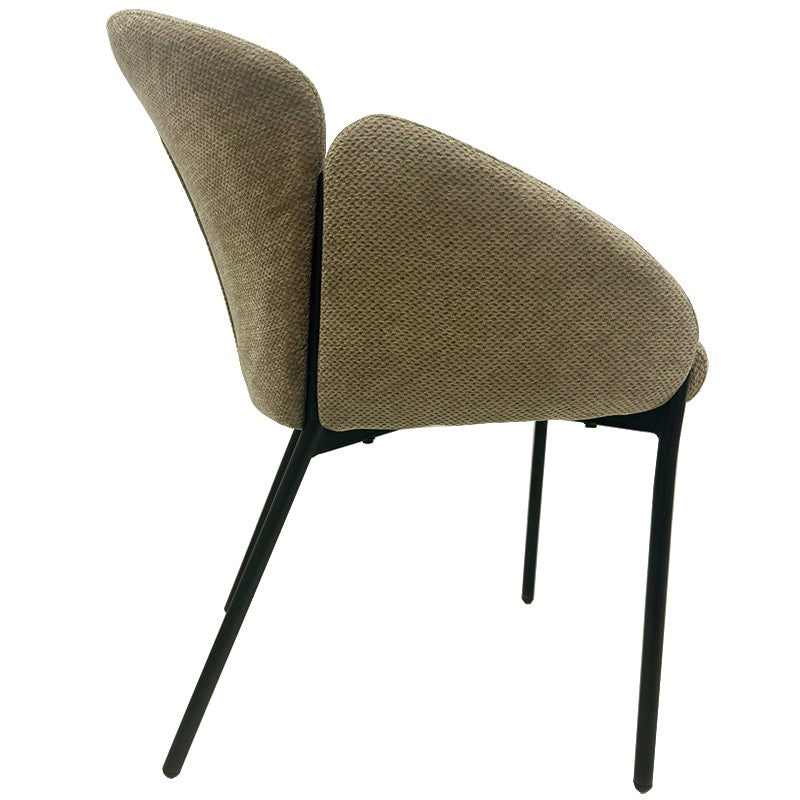 SILLON GIORGIA TAPIZADO CHENILLA VERDE O BEIG