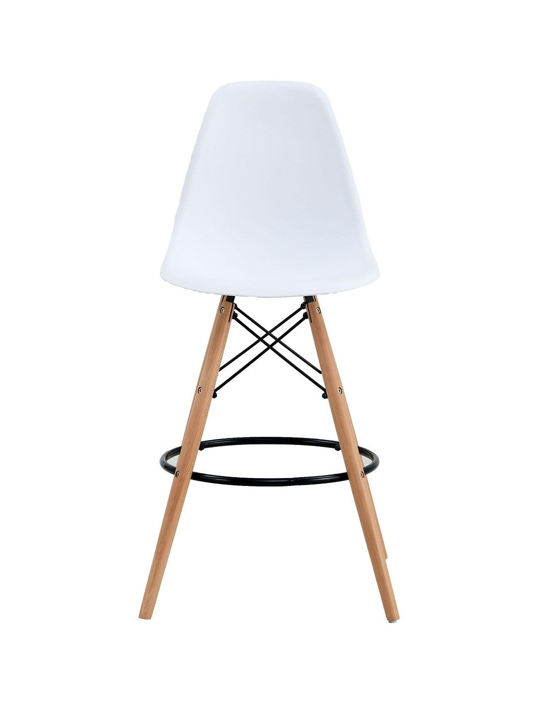 Taburete STAR (SU), madera, carcasa blanca
